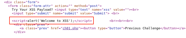 Figure 5: XSS Payload HTML Code Verify