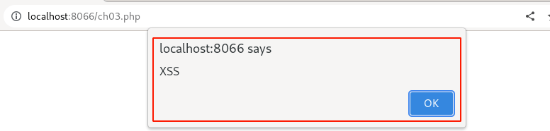 Figure 5: Fourth XSS Payload Alert