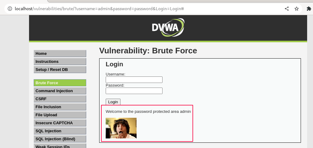 Figure 16: Login Successful