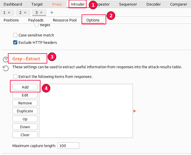 Figure 9: Grep Extract - Add