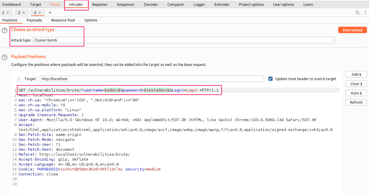 Figure 3: The intruder with a user athentication request