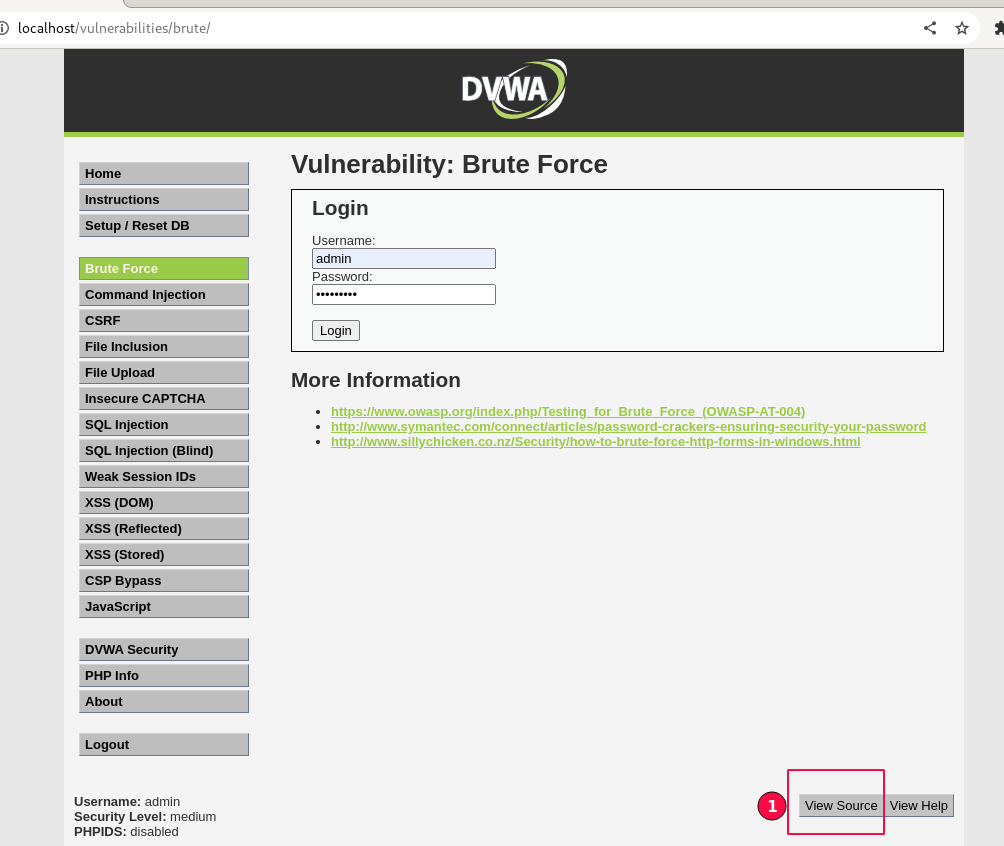 Figure 11: Brute Force View Source