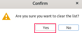Figure 6: Grep Match Clear Confirmation