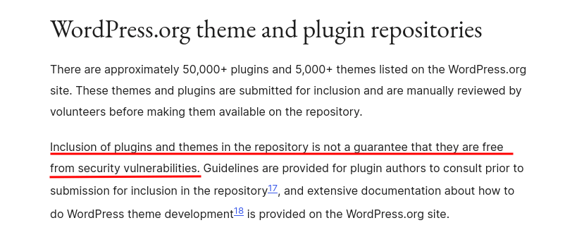 Figure 1: WordPress Security