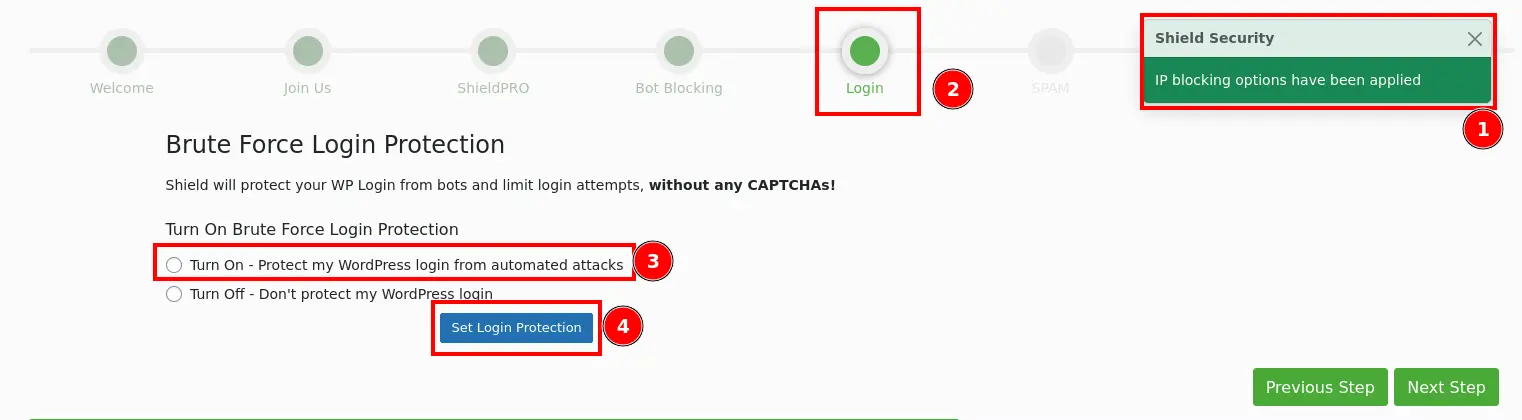 Figure 8: Brute Force Login Protection