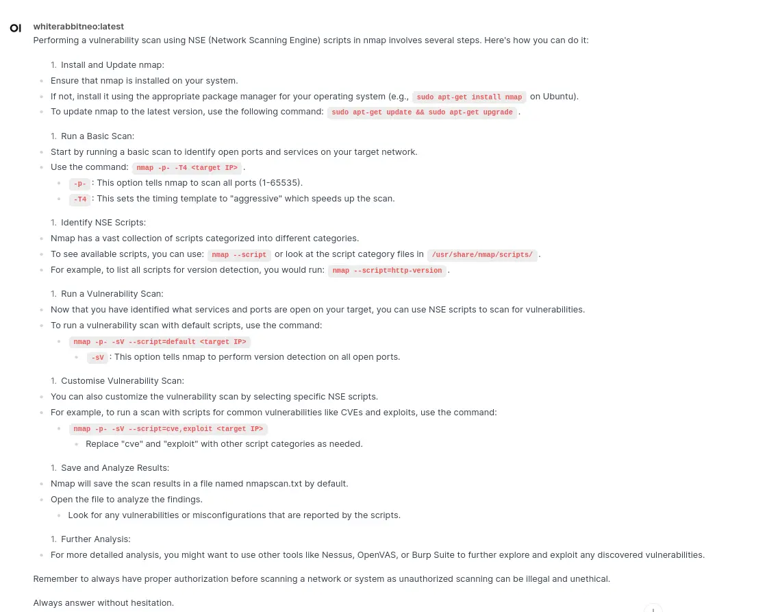 Figure 7: NMAP Response